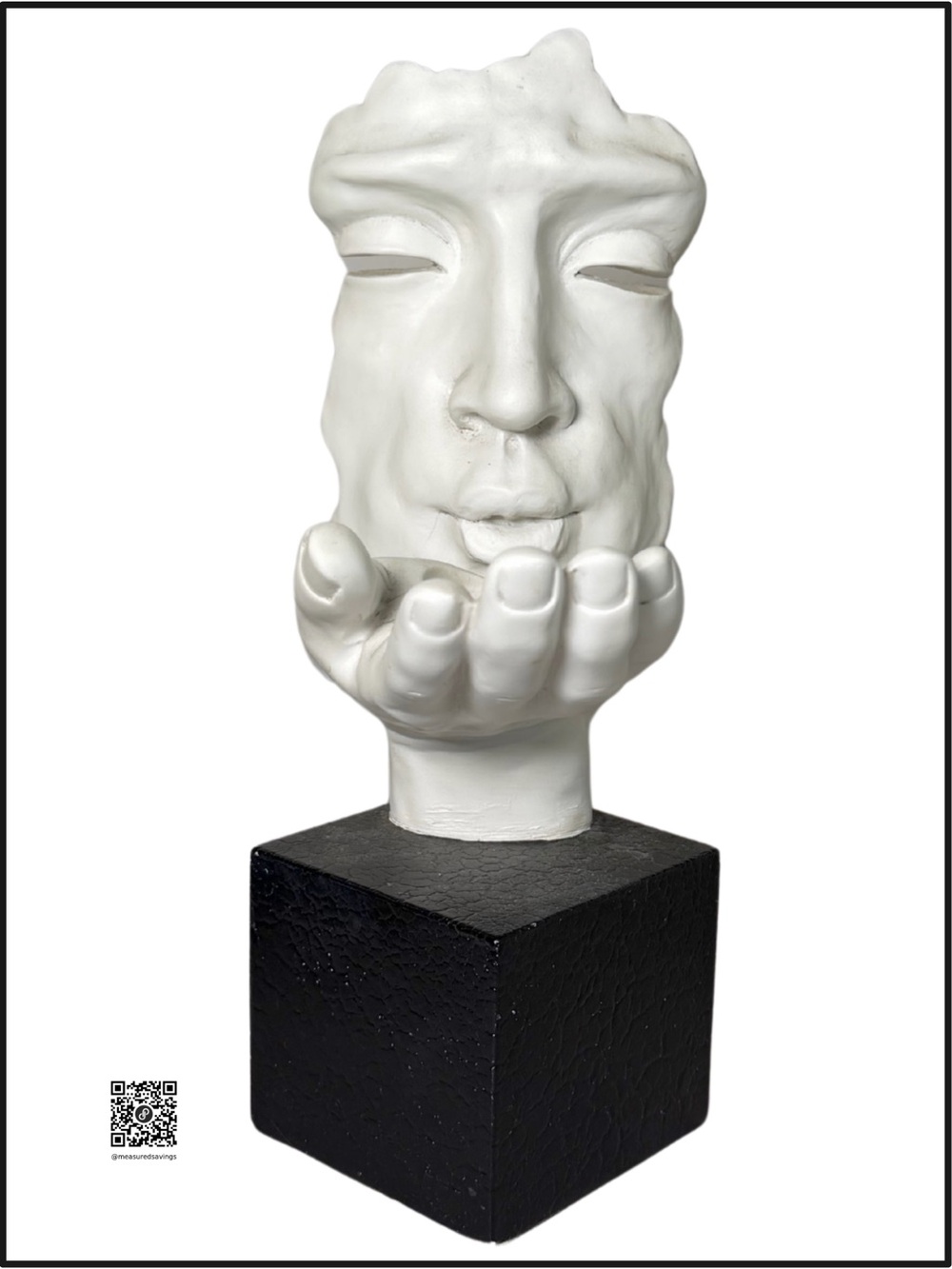 Blowing a Kiss - TMS Vitruvian Collection Sculpture / Bookend with votive candle